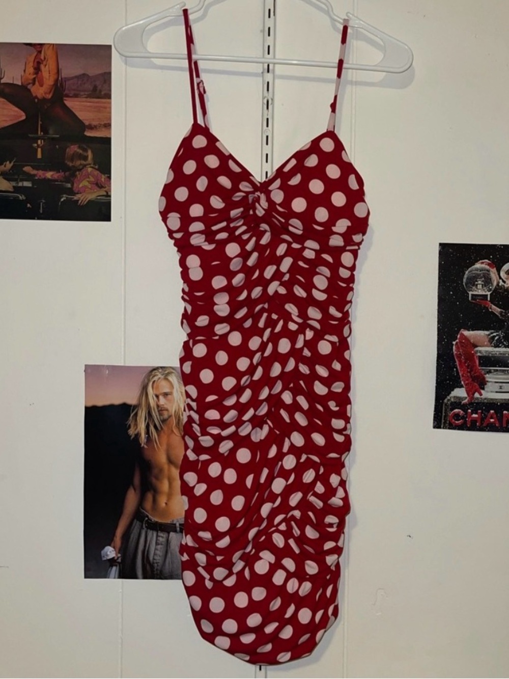 Vintage Fredricks Of Hollywood Pinuo Polka Dot Mini Dress